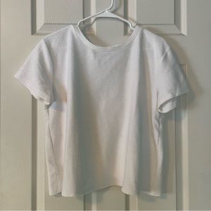 White ripped t-shirt